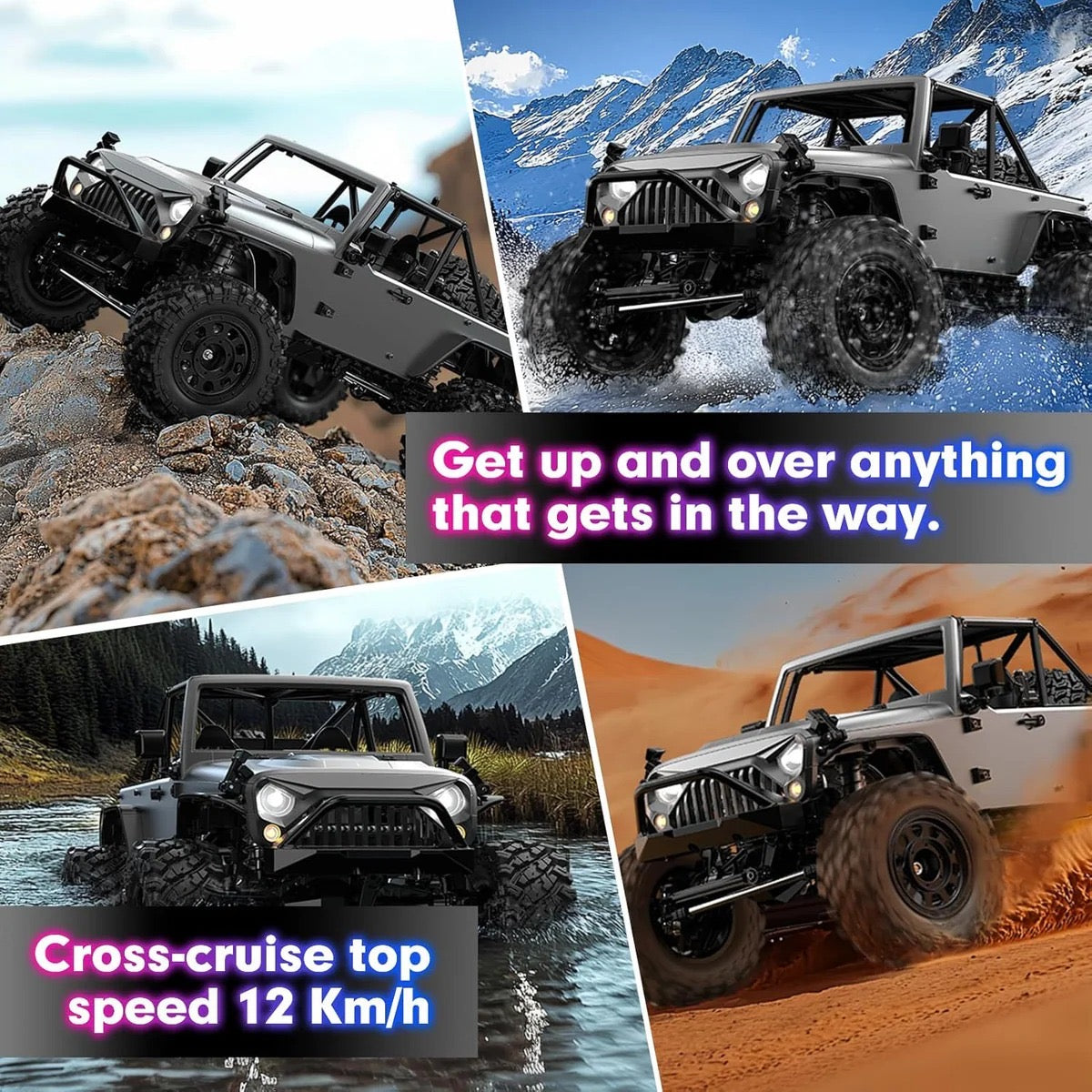 HYPER GO H12Y 1/12 Brushless 4WD RC Rock Crawler Truck