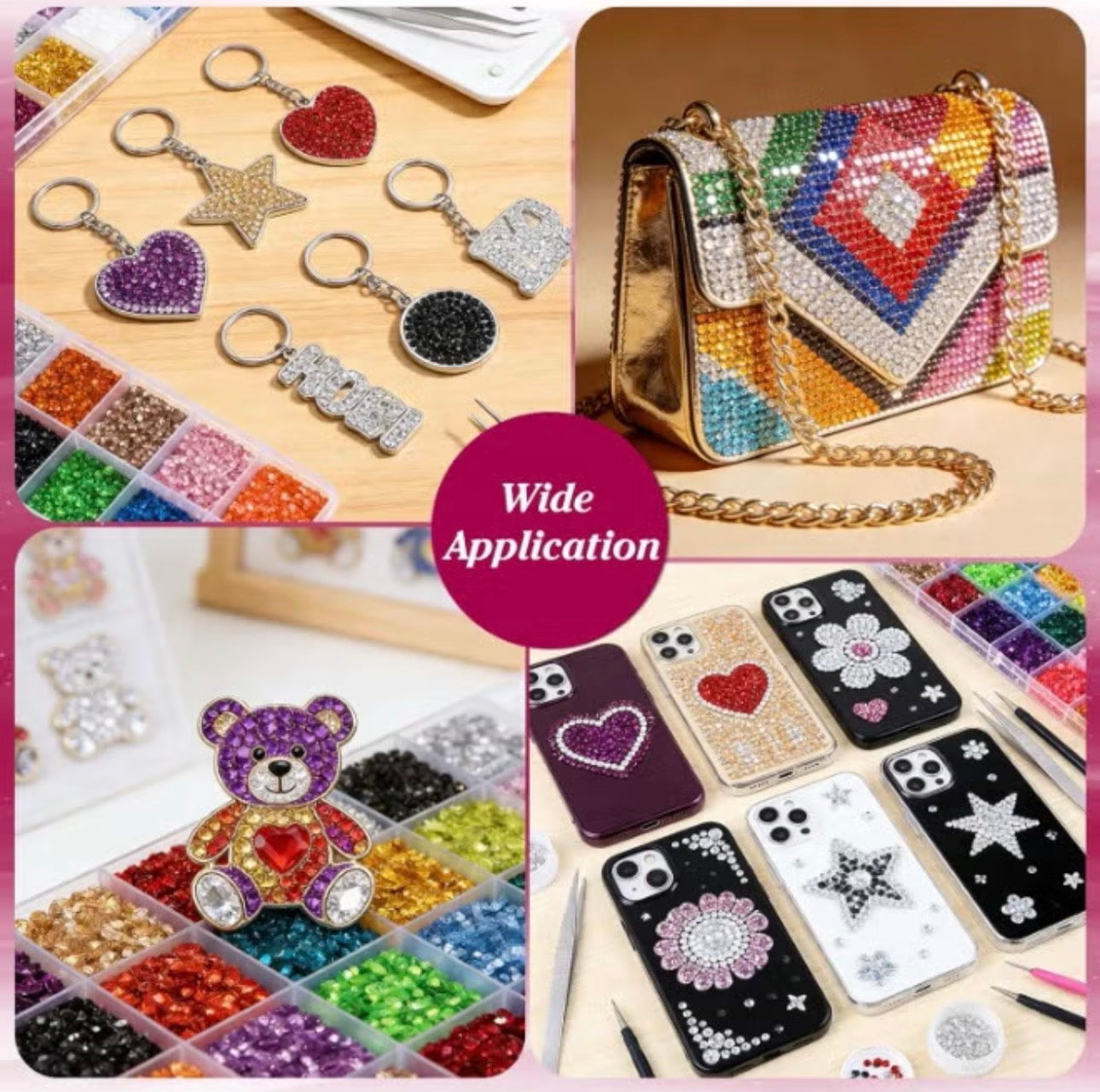 Resin Jelly Rhinestone 28 colors 3mm