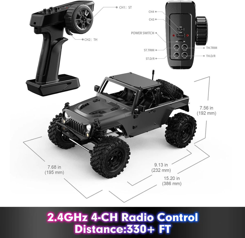 HYPER GO H12Y 1/12 Brushless 4WD RC Rock Crawler Truck