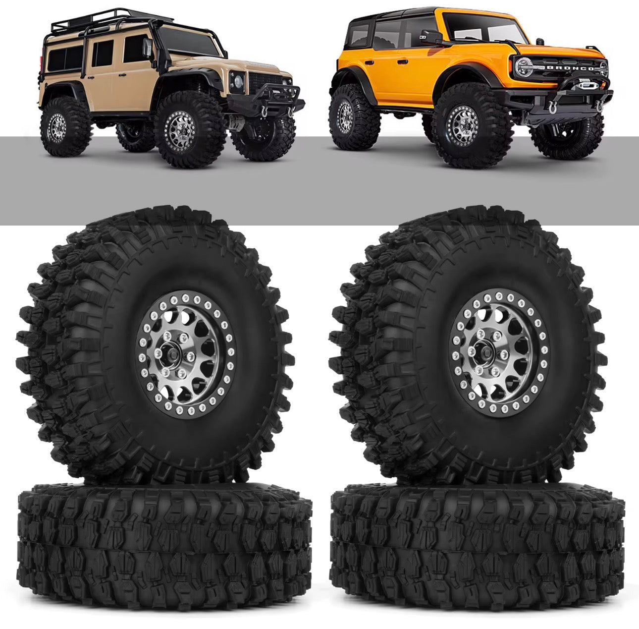 Rc car 1/18 Tires set of 4
