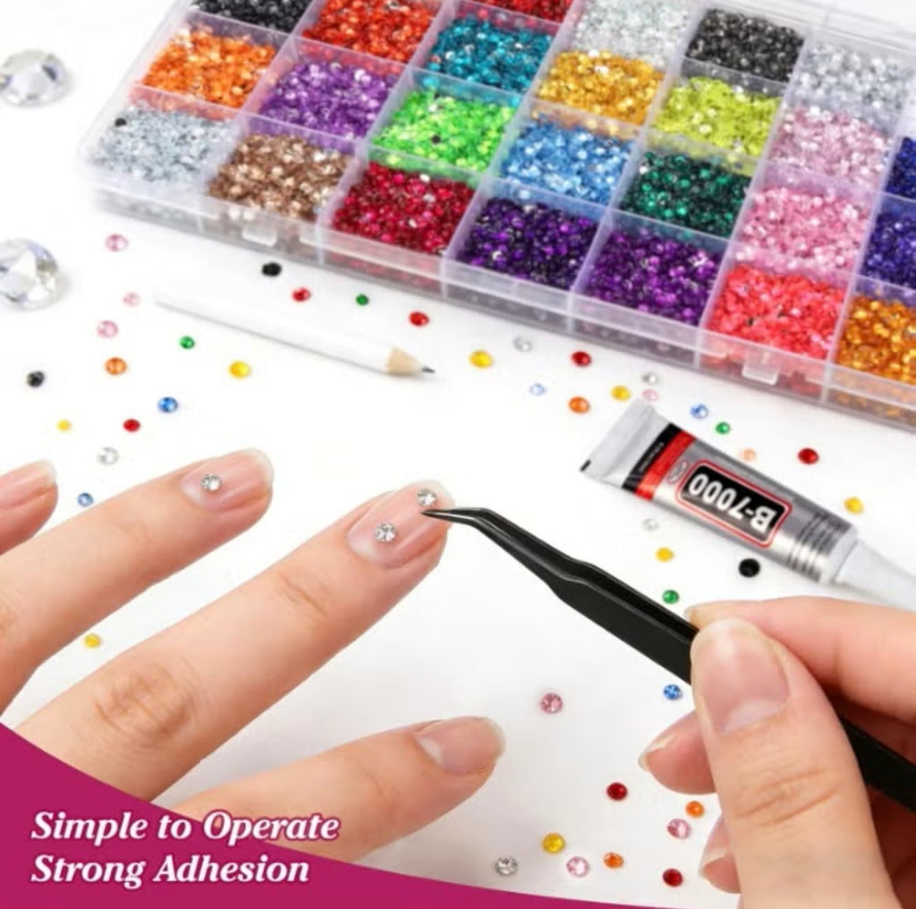 Resin Jelly Rhinestone 28 colors 3mm