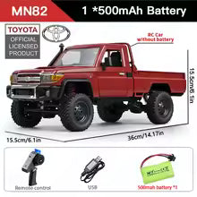 Toyota LC 1:12 Full Scale RC CAR  MN82 PRO Controllable Headlights 2.4G 4WD Off-Road
