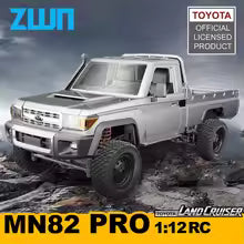 Toyota LC 1:12 Full Scale RC CAR  MN82 PRO Controllable Headlights 2.4G 4WD Off-Road