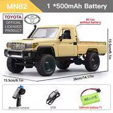 Toyota LC 1:12 Full Scale RC CAR  MN82 PRO Controllable Headlights 2.4G 4WD Off-Road