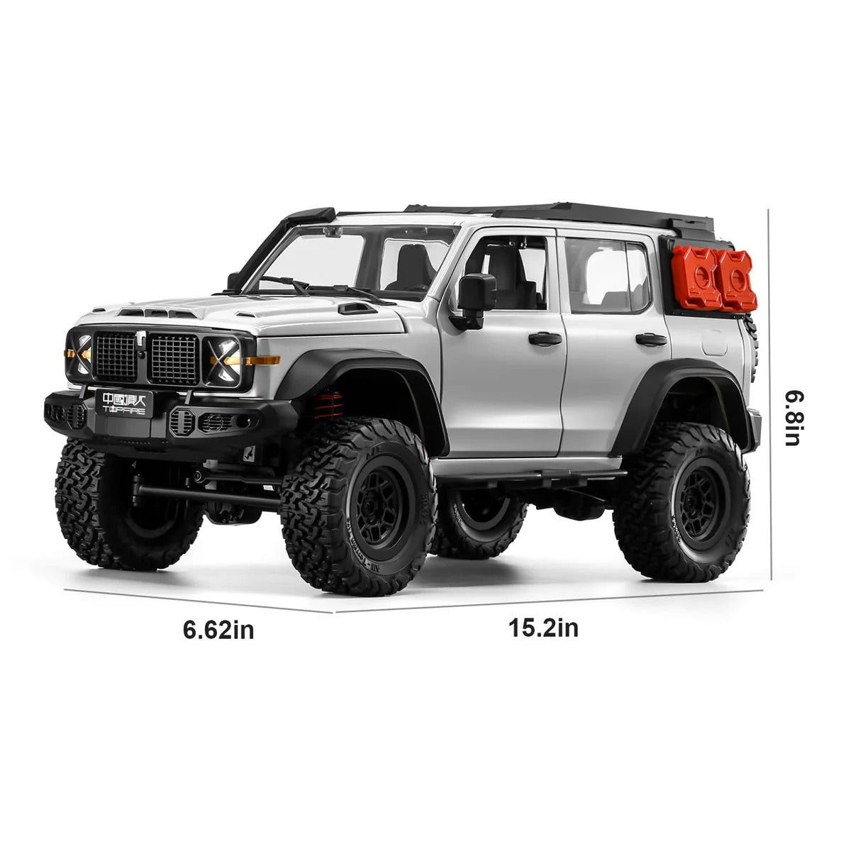 MN300 1/12 Scale 4x4 RC Crawler – Hobby Grade Wrangler-Style Off Road Remote Control Truck (2-Speed, LED Lights)