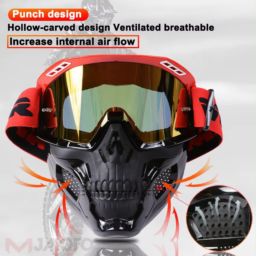 Motorcycle Riding Goggles Mask Motorbike Face Mask Protective