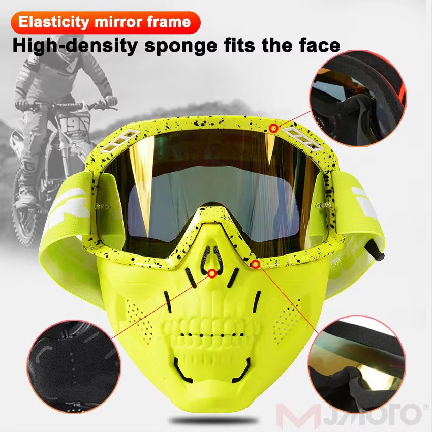 Motorcycle Riding Goggles Mask Motorbike Face Mask Protective